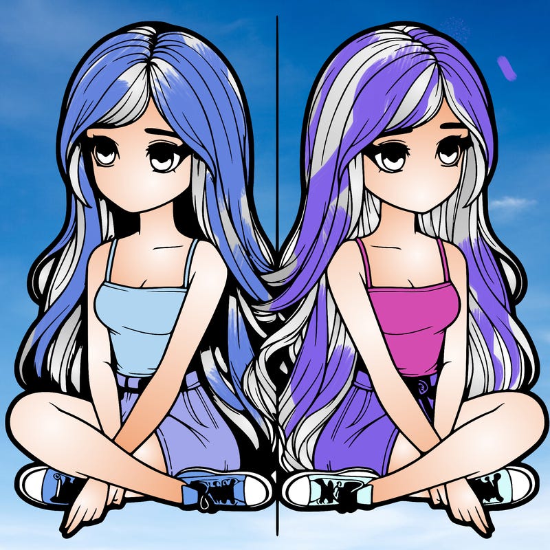 realistic girl split