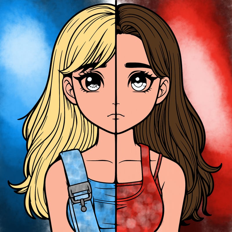 realistic girl split