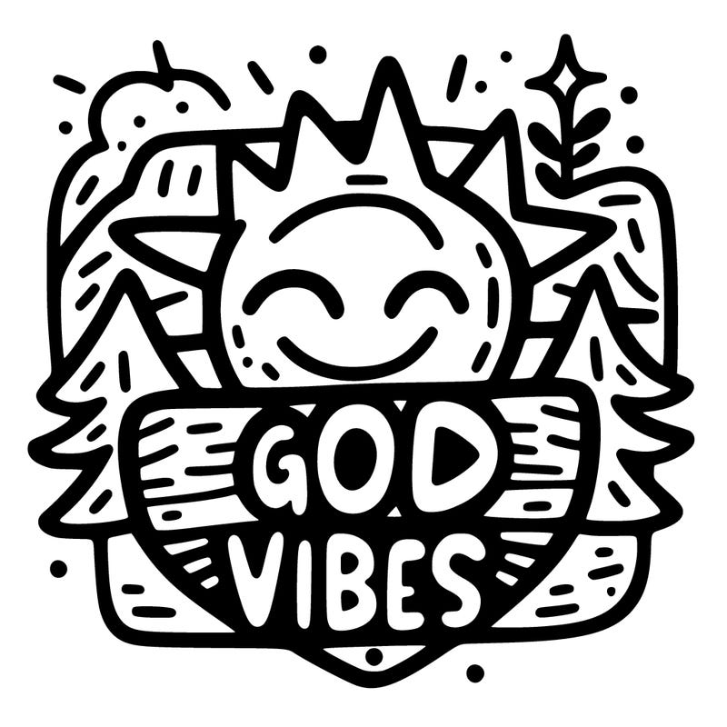 good vibes sign