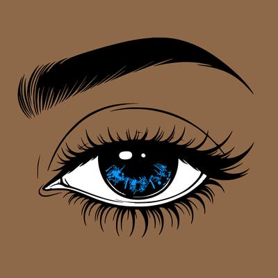 eye closed realistic