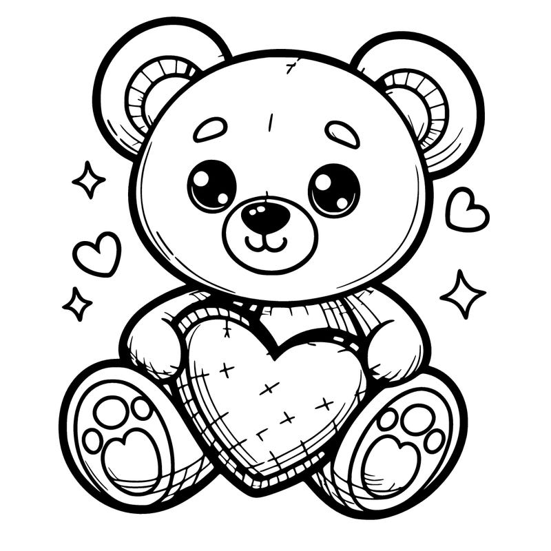love heart teddy bear