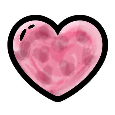 a blank heart