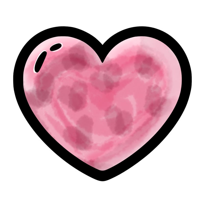 a blank heart