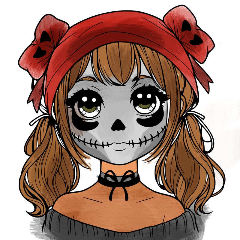 realistic girl halloween
