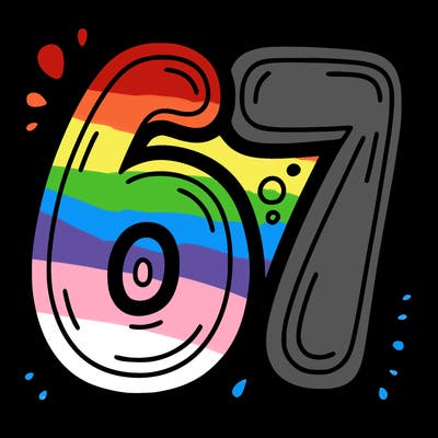 the number 67