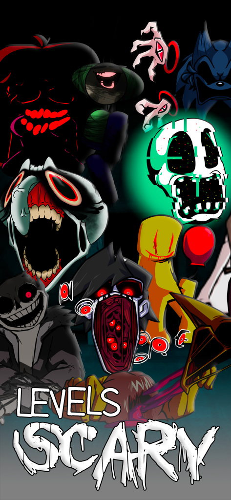 A collection of horror themed characters for scary game levels