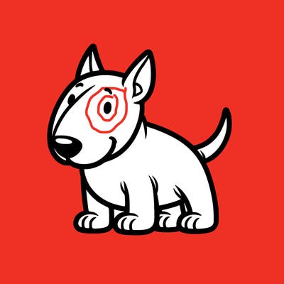 cartoon bull terrier