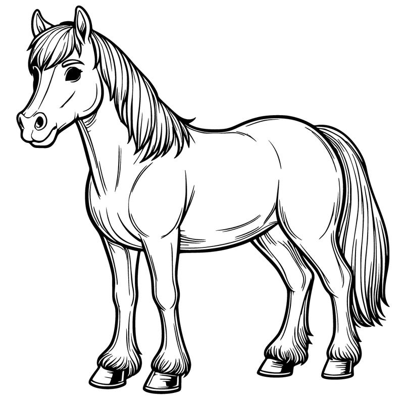 realistic horse