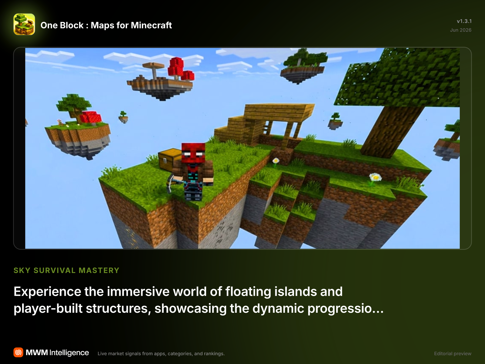 One Block : Maps for Minecraft - Reference App | MWM