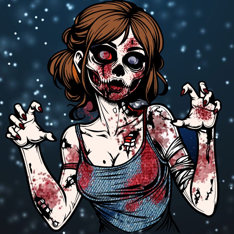 realistic zombie girl
