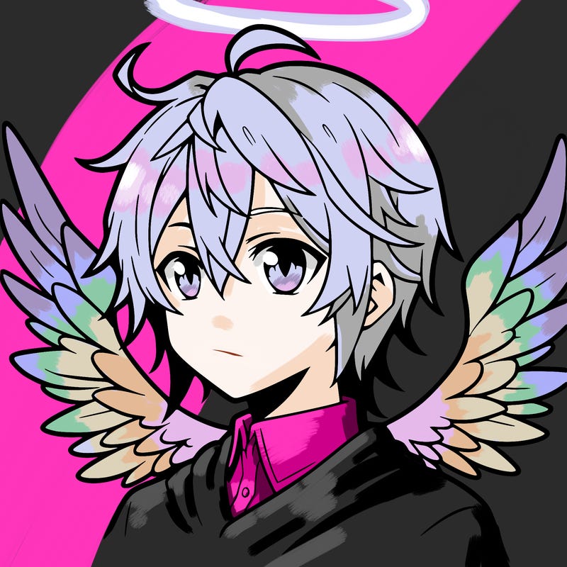anime boy with wings