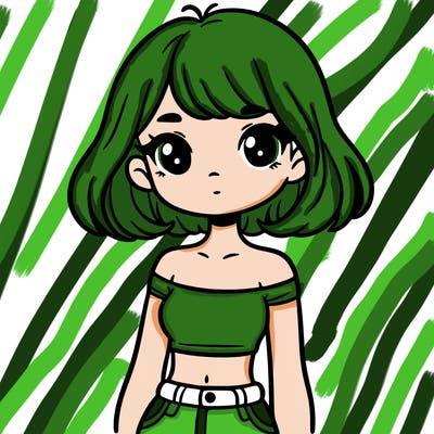 girl in a cute crop top