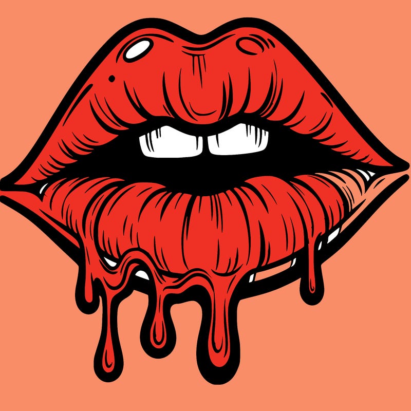 lips that look realistic and drip