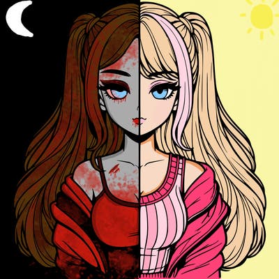 realistic girl split