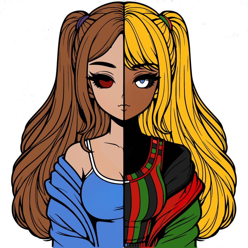 realistic girl split