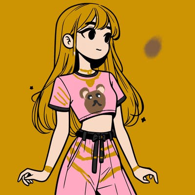 girl in a cute crop top