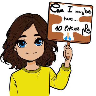 realistic girl holding up a sign