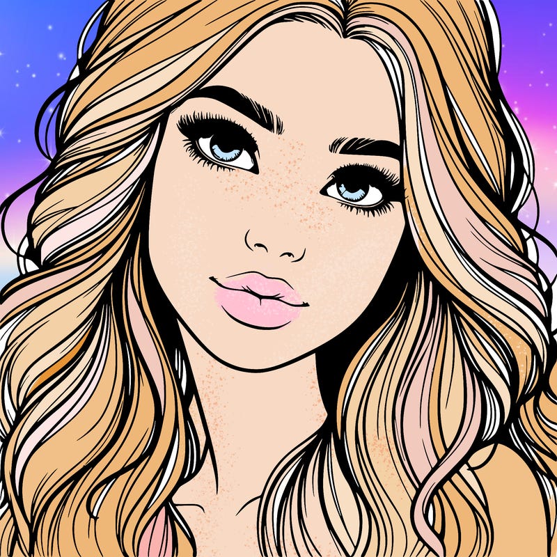 beautiful realistic girl