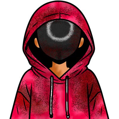 faceless girl in hoodie