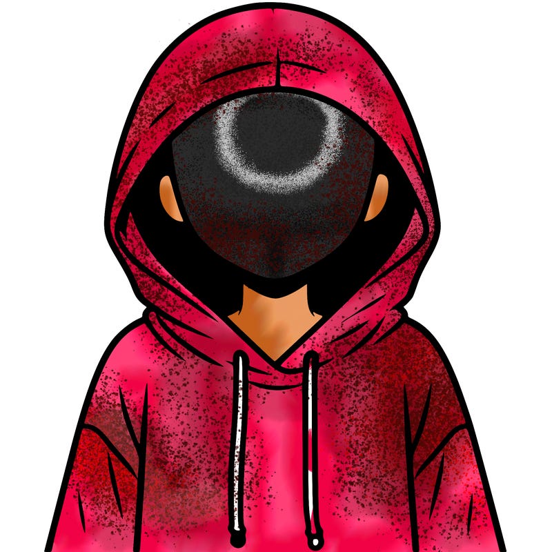 faceless girl in hoodie