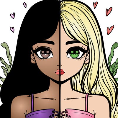 realistic girl split