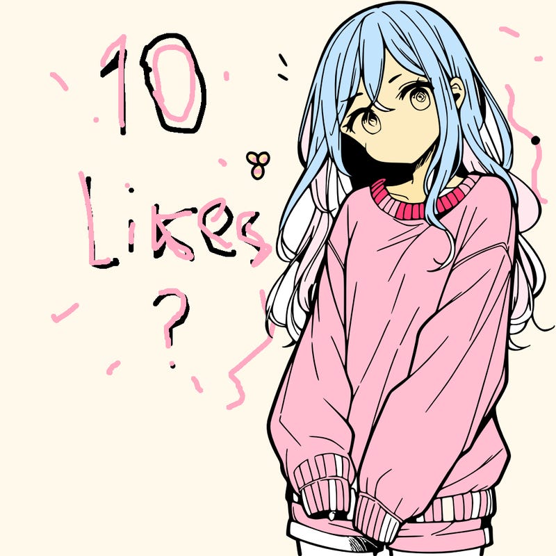 manga teen girl  in a sweater and baggy pants