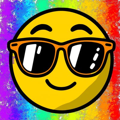 emoji with sunglasses