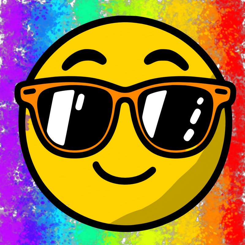 emoji with sunglasses