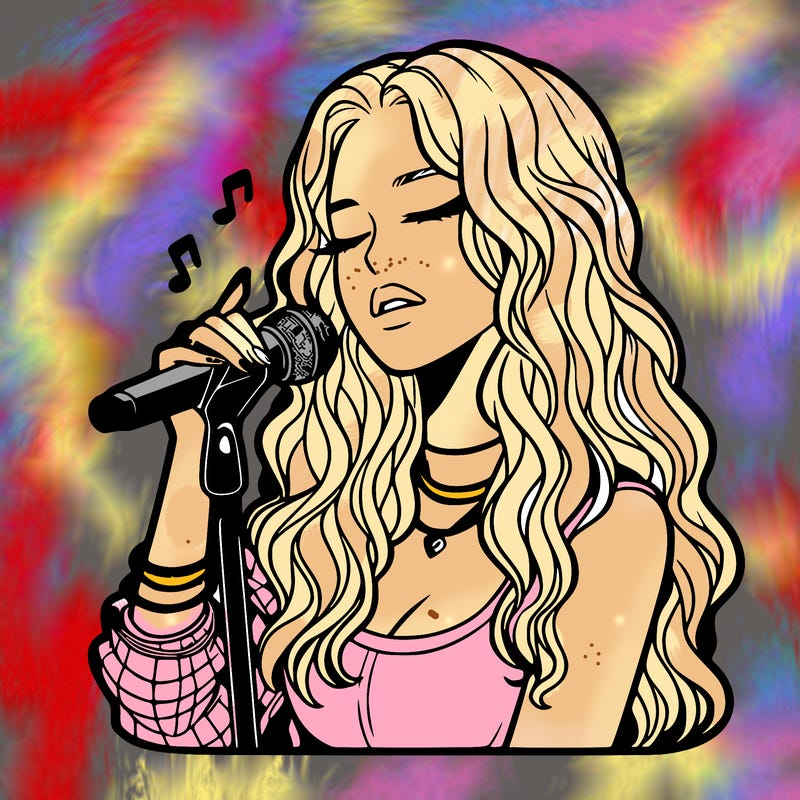 realistic female singer