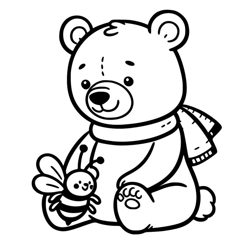 bear with a bee
