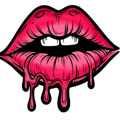 lips that look realistic and drip