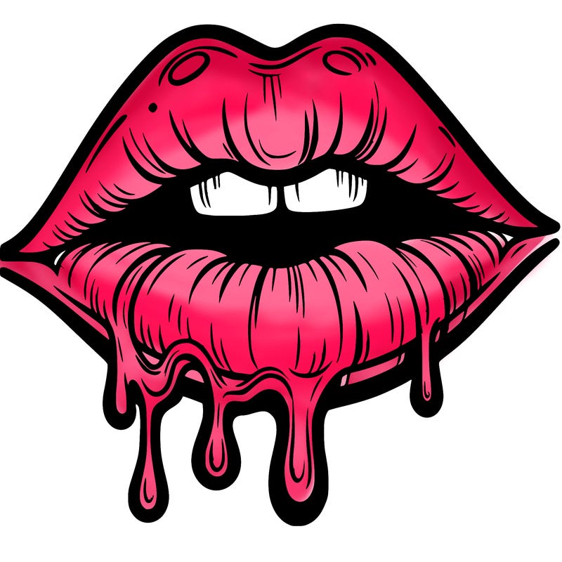 lips that look realistic and drip