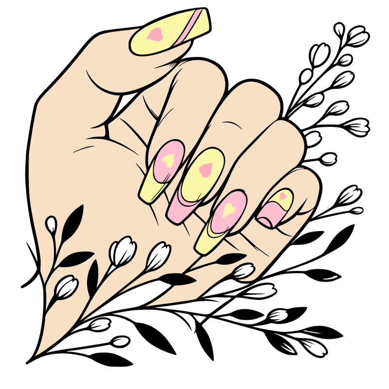 nails with french tip