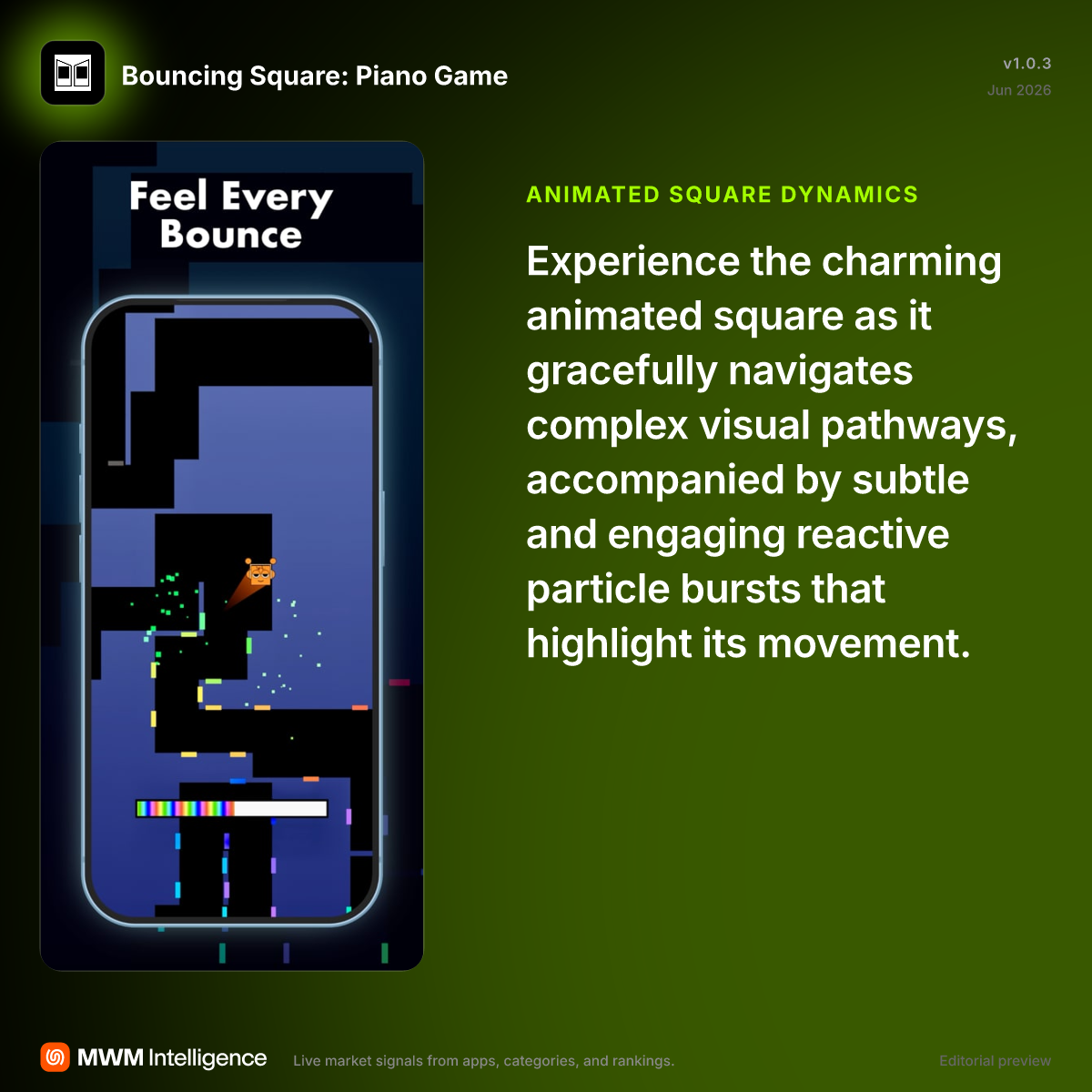 Bouncing Square: Piano Game - Games App | MWM