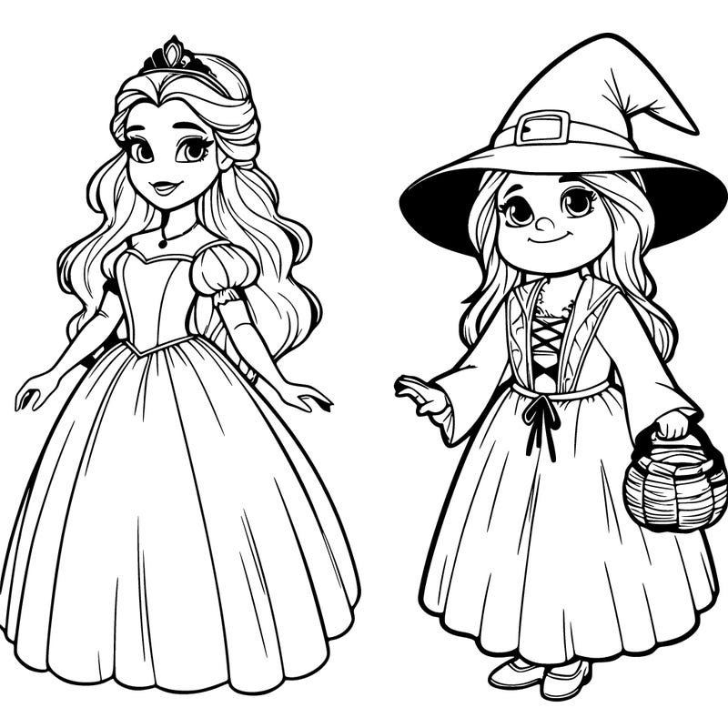 a realistic princess and a witch
