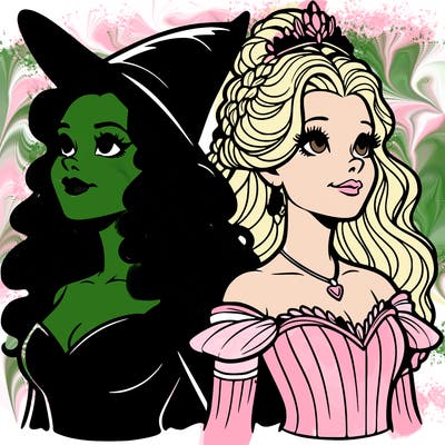 'elphaba and glinda (realistic)