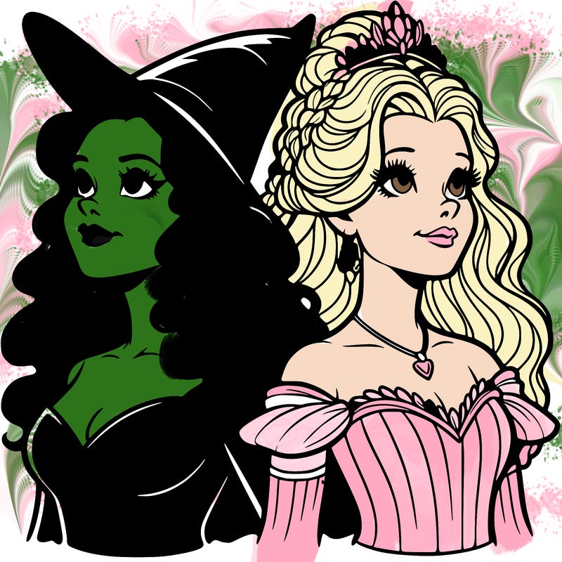 'elphaba and glinda (realistic)