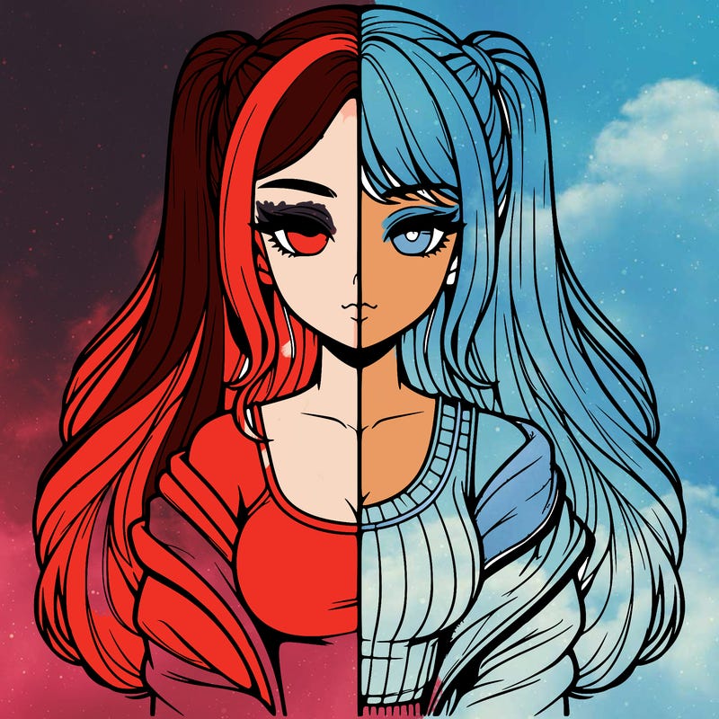 realistic girl split