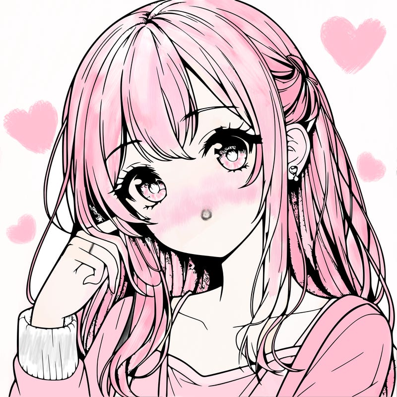 realistic anime girl cute