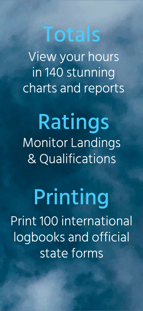 Overview of PILOTLOG features for flight reports ratings and logbook printing