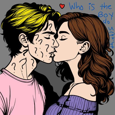 realistic couple kissing