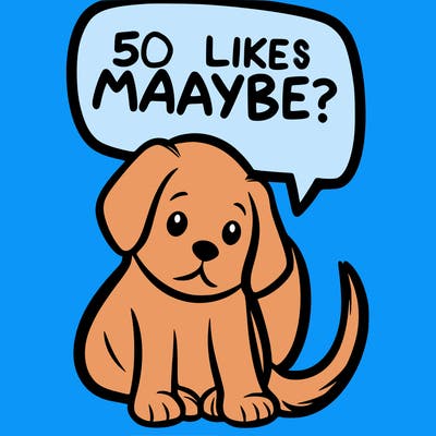 a puppy that says 5 like maybe