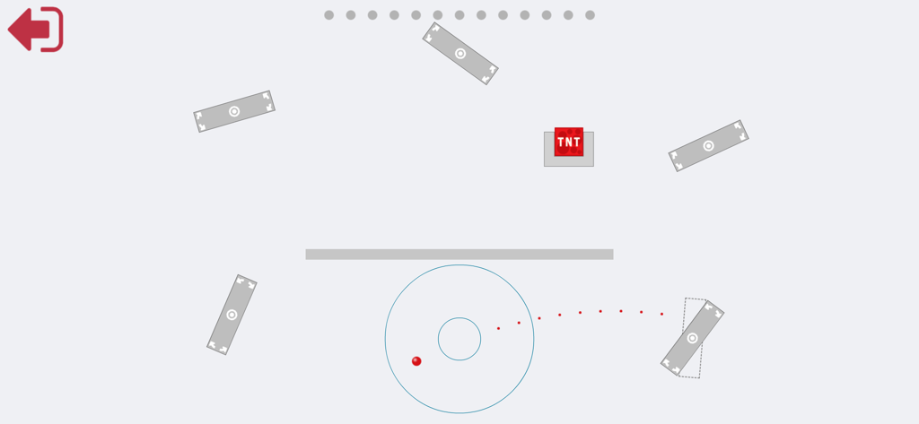 Physikbasiertes pädagogisches Minispiel-Interface innerhalb der Division Math Trainer App