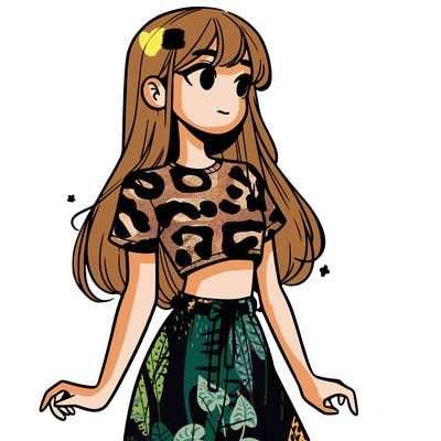 girl in a cute crop top