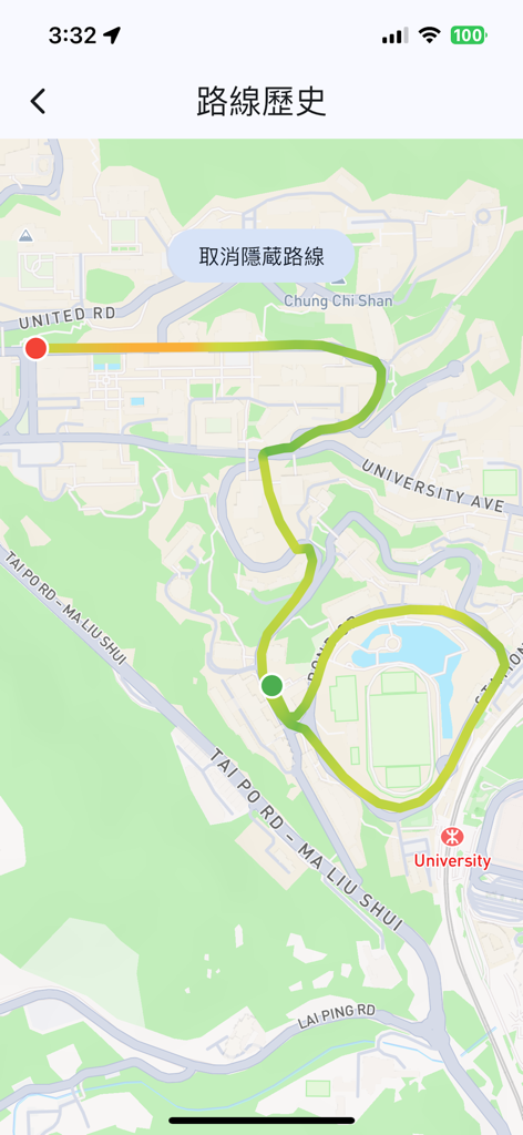 EduVenture-AI - EduVenture AI app showing GPS route history on a map for outdoor learning