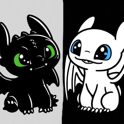 toothless and light fruy
