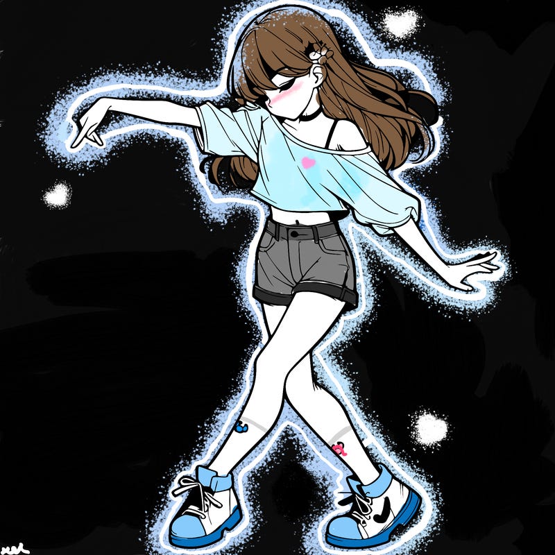 realistic girl danceing