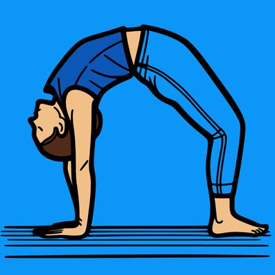 a person.
doing a bridge