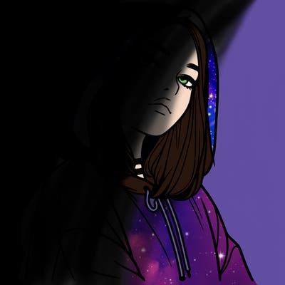 a realistic girl in a hoodie