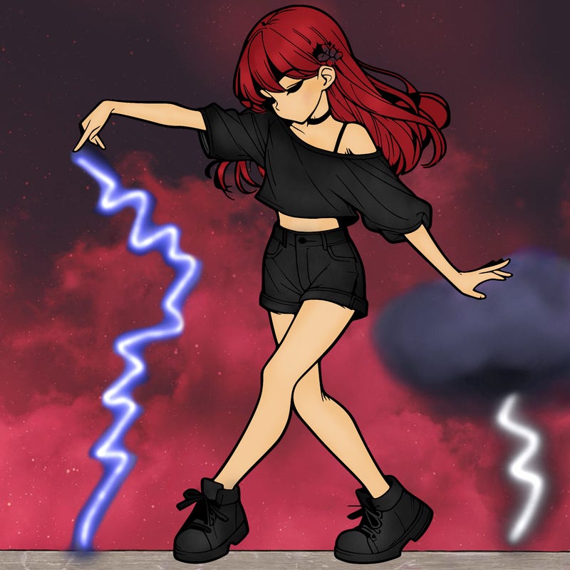 realistic girl danceing